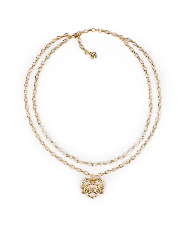 Patricia Nash Mini Love Birds Heart Pendant Necklace Love Birds