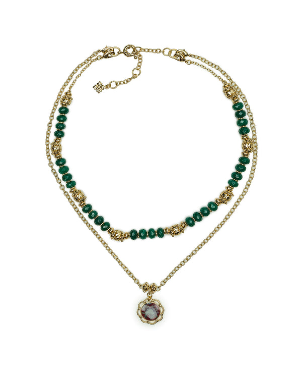 Patricia Nash Modular Necklace European Floral Tapestry