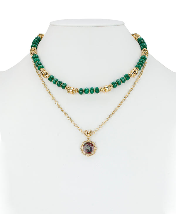 Patricia Nash Modular Necklace European Floral Tapestry