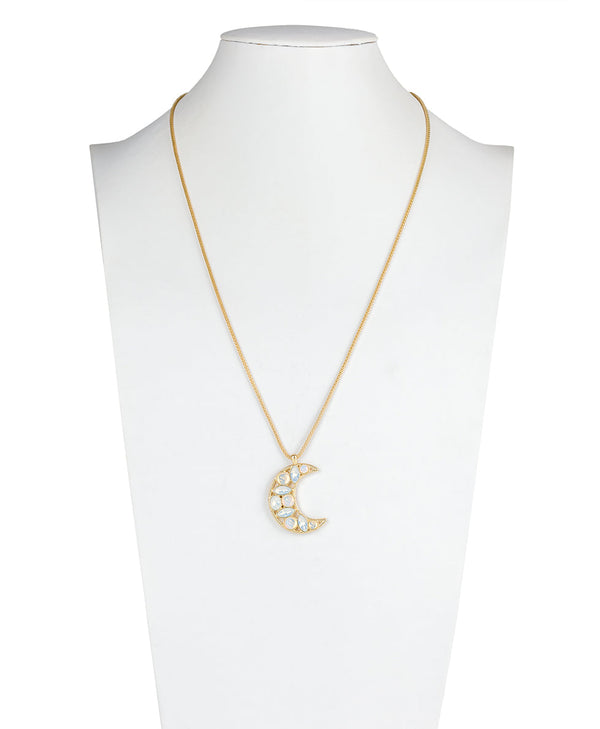 Patricia Nash Moon Stone Pendant Necklace Celestial