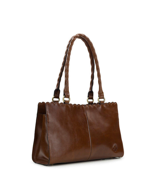 Patricia Nash Morra Satchel Vintage Distressed Leather