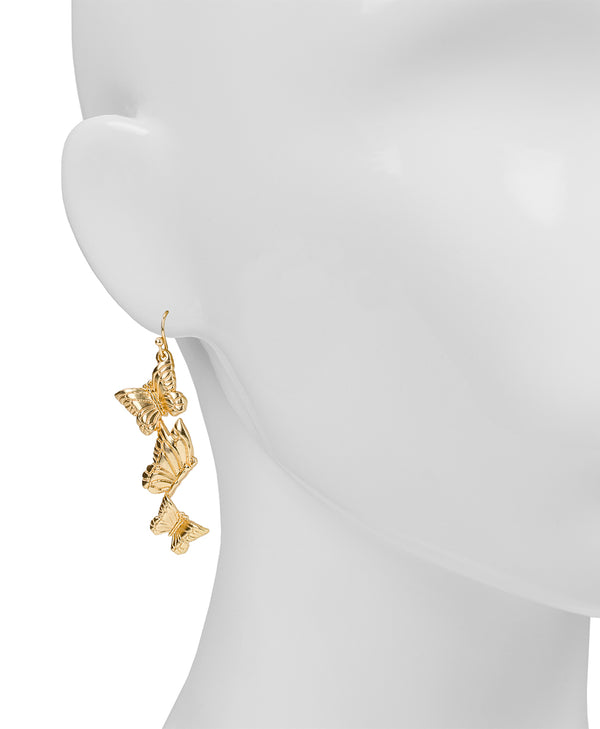 Patricia Nash Multi Butterfly Drop Earrings Butterfly Collection