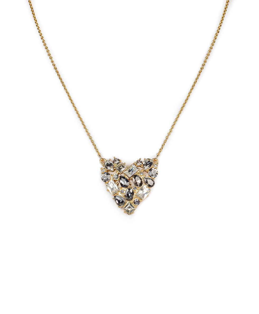 patricia nash Multi Stone Heart Pendant Necklace Heart Collection