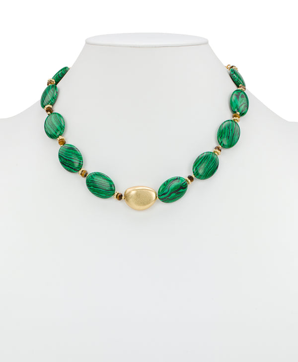 Patricia Nash Oval Bead Necklace Eclectic Bead Collection