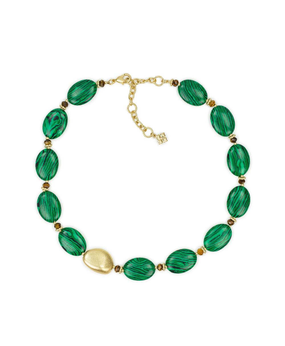 patricia nash Oval Bead Necklace Eclectic Bead Collection