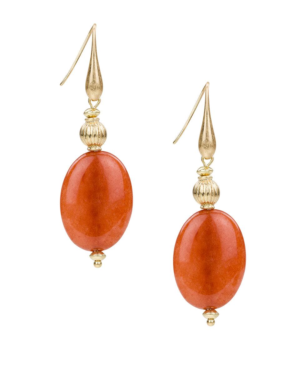 patricia nash Oval Drop Wire Earrings Eclectic Bead