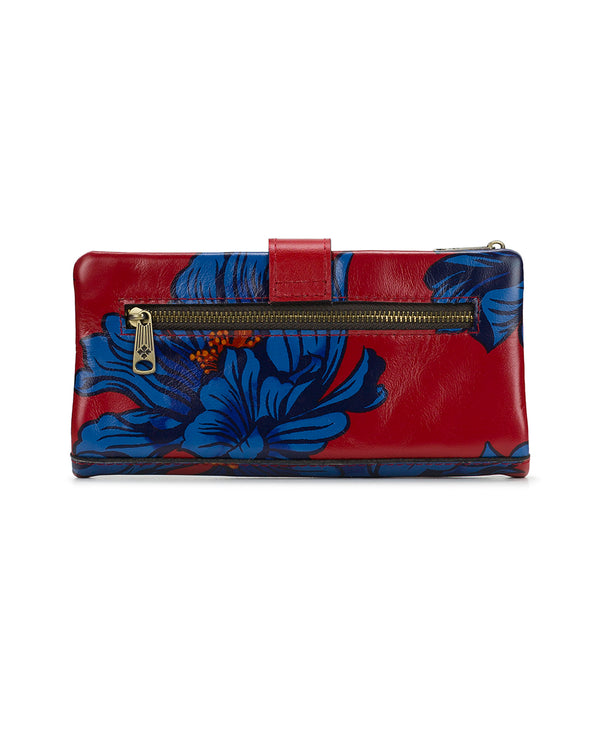 Patricia Nash Annesley Wristlet Grecian Rose Print
