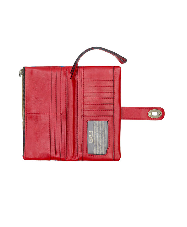 Patricia Nash Annesley Wristlet Grecian Rose Print