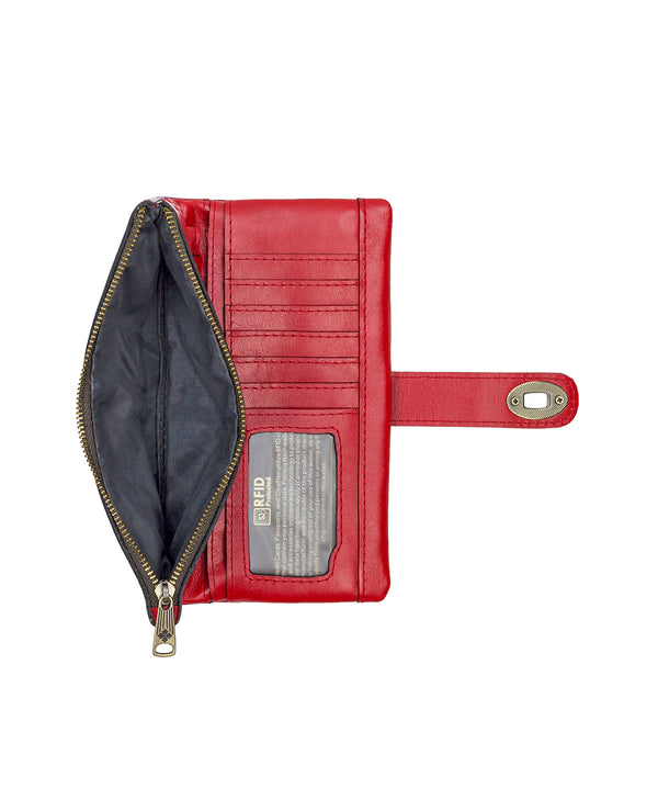 Patricia Nash Annesley Wristlet Grecian Rose Print