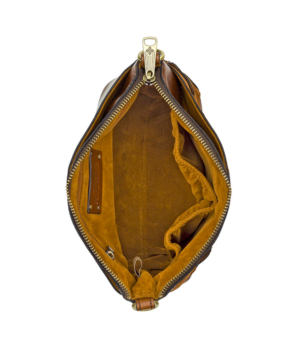 Patricia Nash Arlee Crossbody Suede Leather Weave