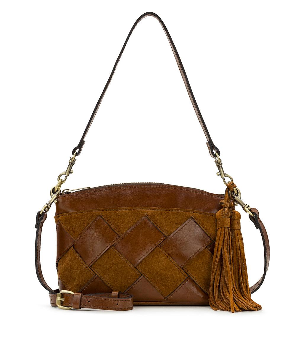 patricia nash Arlee Crossbody Suede Leather Weave