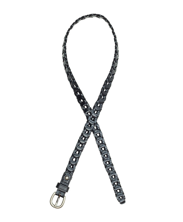 Patricia Nash Atina Belt Chainlink — Black