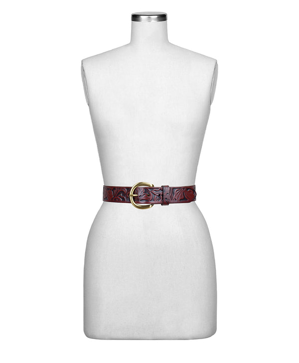 Patricia Nash Baveno Belt Burnished Tooled