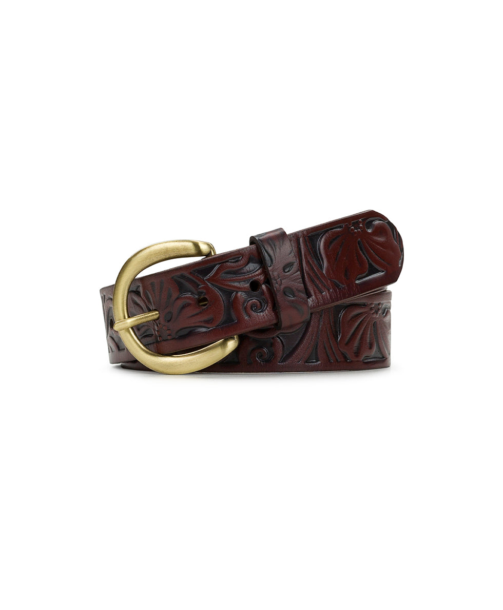 patricia nash Baveno Belt Burnished Tooled