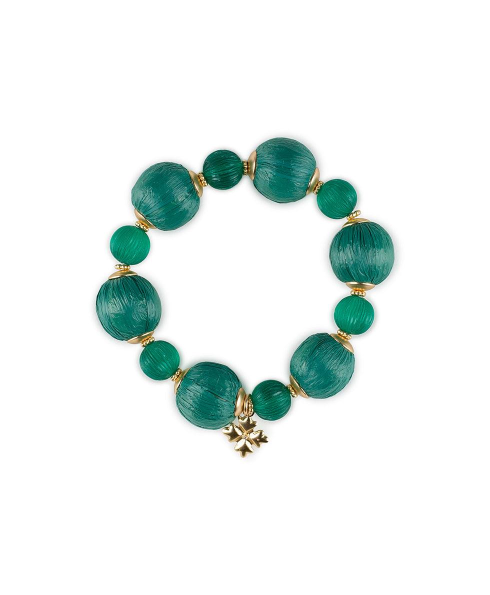 patricia nash Bead Stretch Bracelet Raffia Beaded