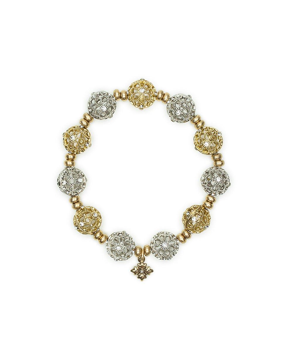 patricia nash Beaded Stretch Bracelet Filigree