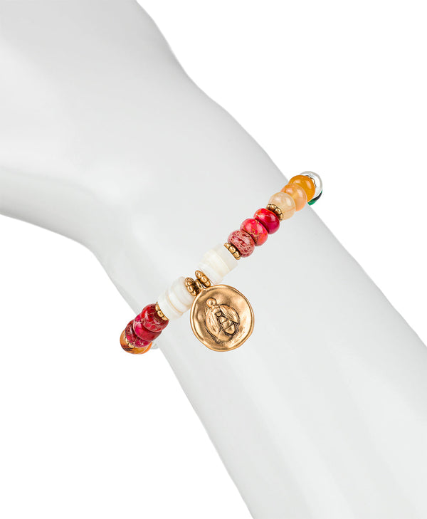 Patricia Nash Bee Drop Stretch Bracelet World Bead