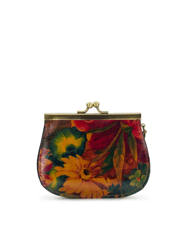 Patricia Nash Bella Coin Purse Multi Print Small