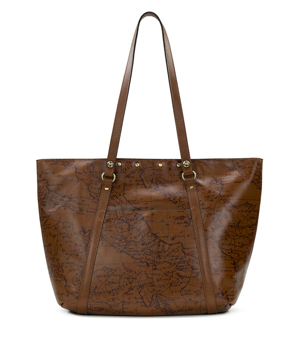 Patricia Nash Benvenuto Tote Signature Map Leather