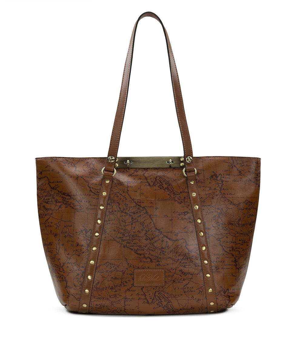 patricia nash Benvenuto Tote Signature Map Leather