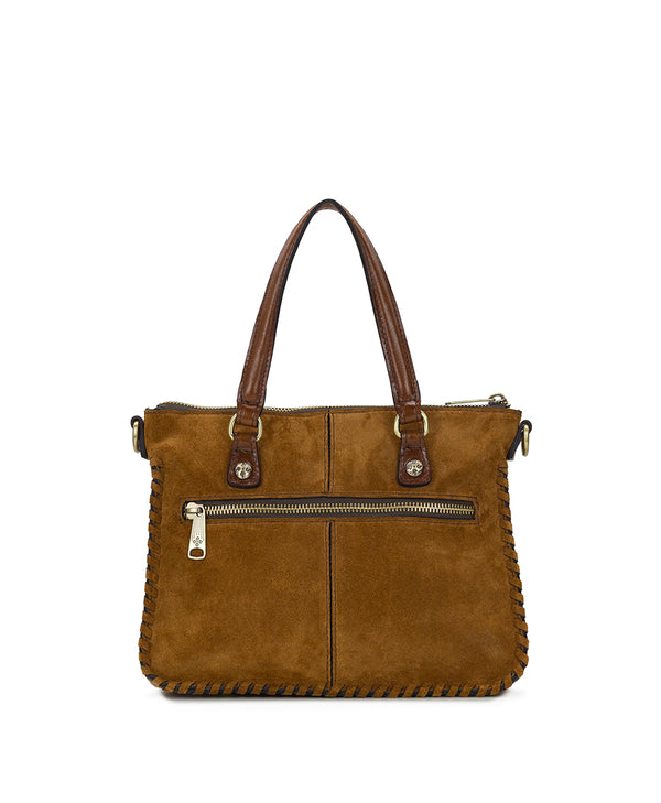 Patricia Nash Brenna Satchel Crossbody Suede