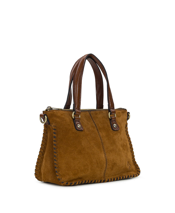 Patricia Nash Brenna Satchel Crossbody Suede
