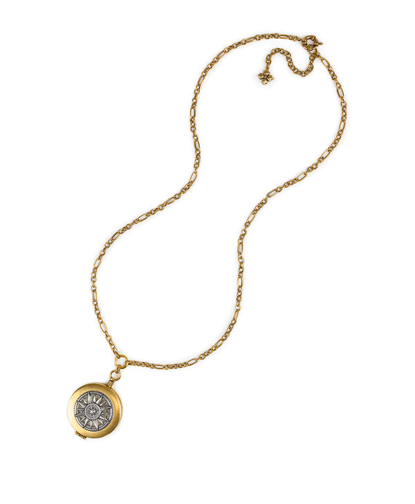 Patricia Nash Compass Necklace Compass Compact
