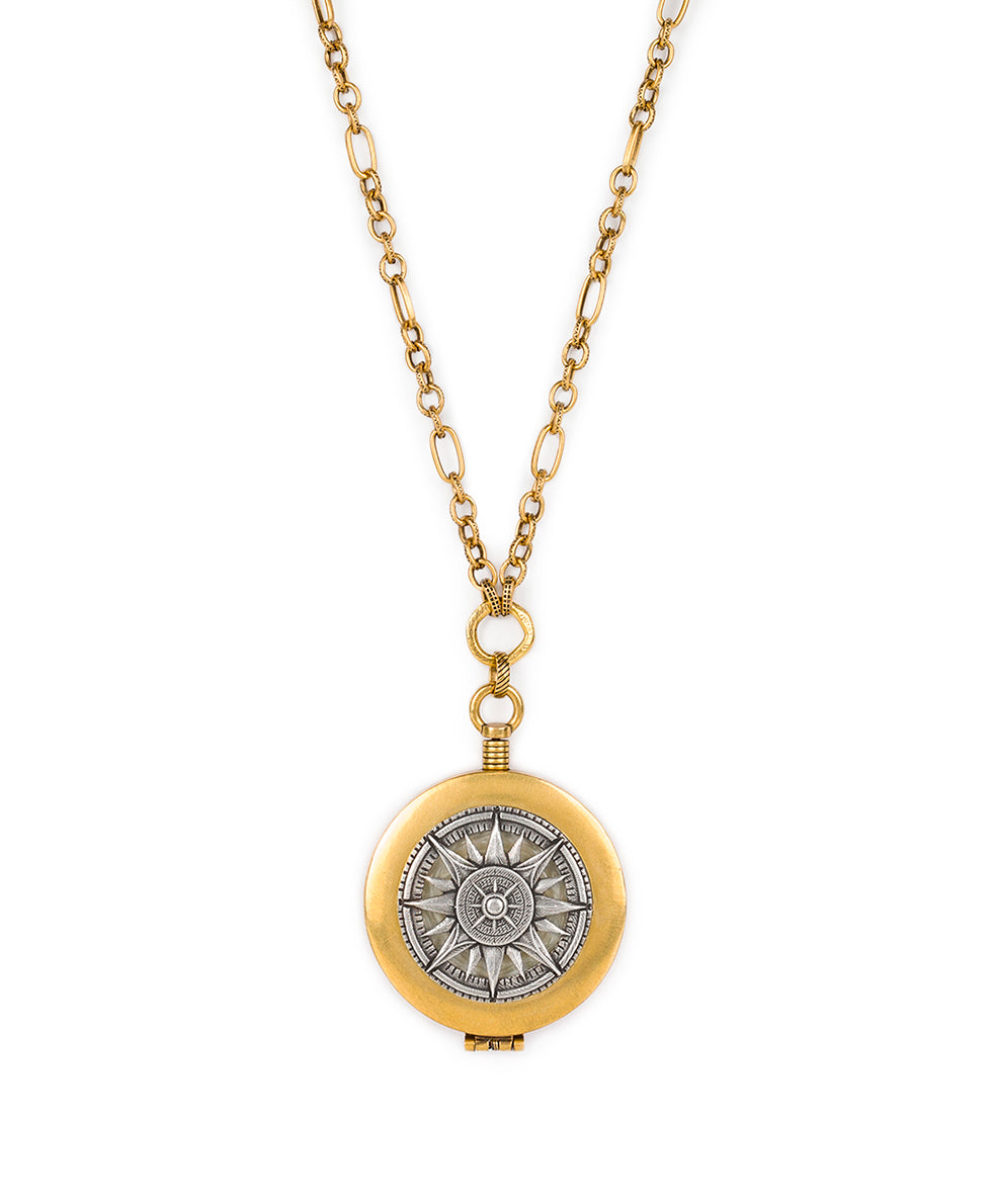 patricia nash Compass Necklace Compass Compact