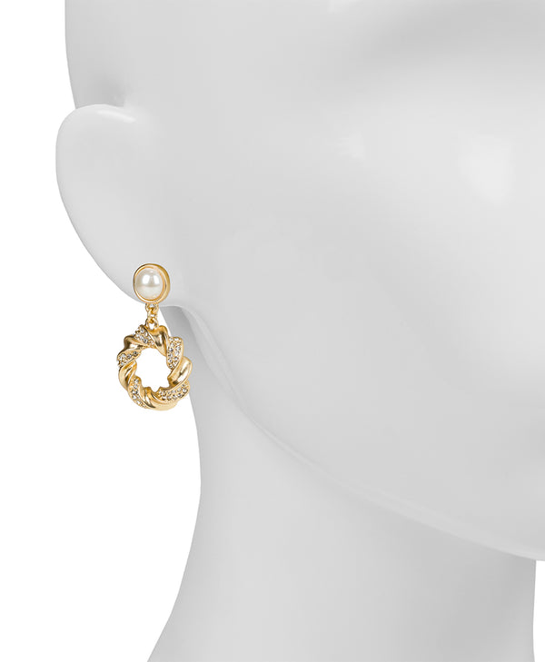 Patricia Nash Doorknocker Post Earrings Rope Ring