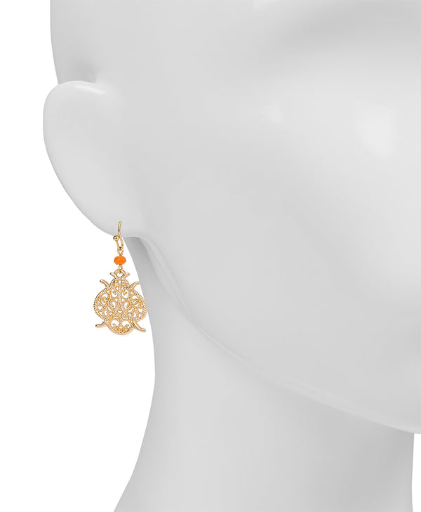 Patricia Nash Drop Earrings Filigree And Flutter