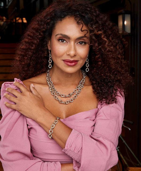 Patricia Nash Drop Earrings Rope Ring