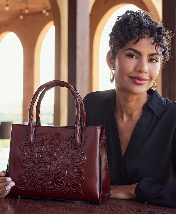 Patricia Nash Genovese Satchel Classic Tooled