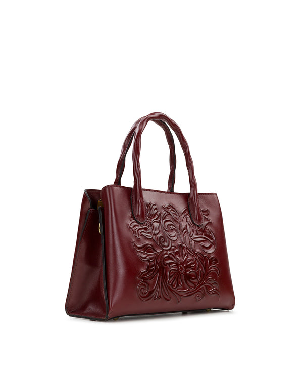 Patricia Nash Genovese Satchel Classic Tooled