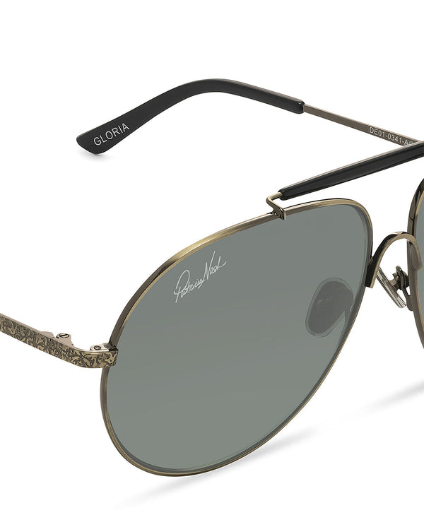 Patricia Nash Gloria Aviator Sunglasses Black
