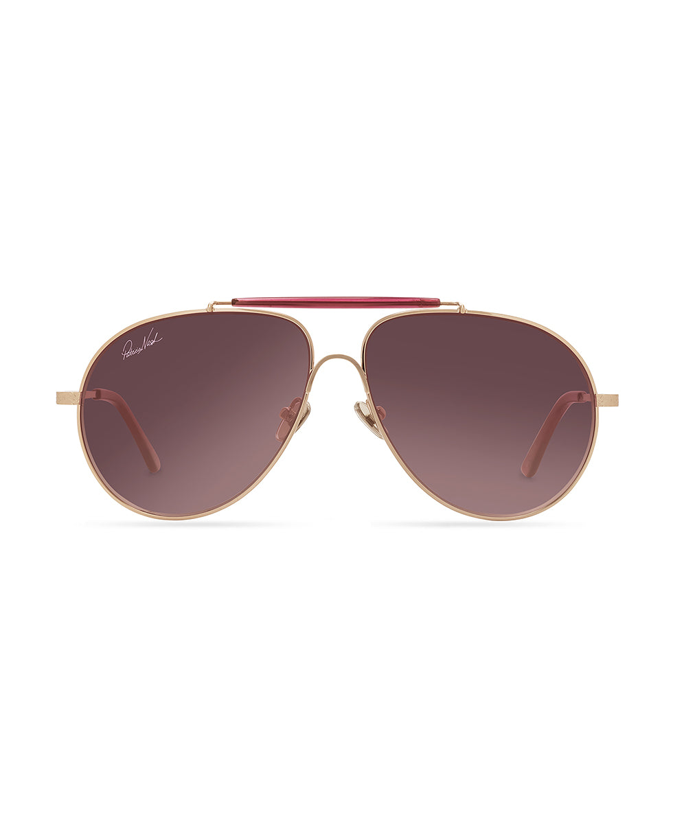 patricia nash Gloria Aviator Sunglasses Wine