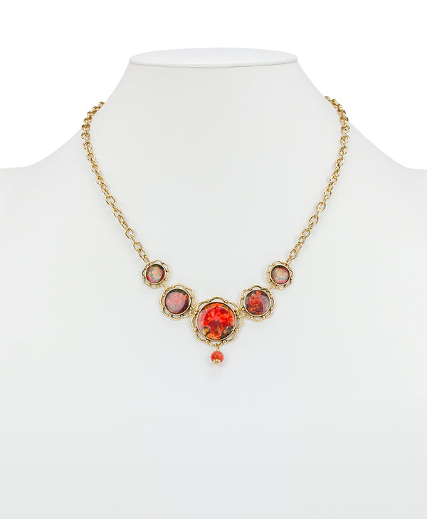 Patricia Nash Graduated Necklace Multi Print