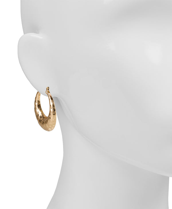 Patricia Nash Hammered Hoop Earrings Hammered