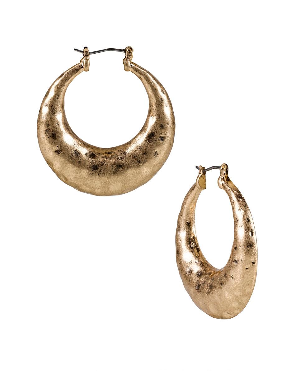 patricia nash Hammered Hoop Earrings Hammered