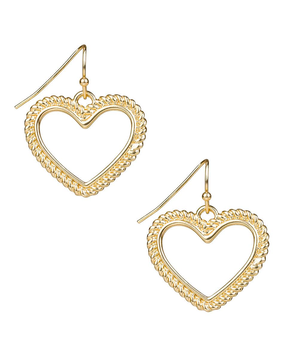 patricia nash Heart Drop Earrings Rope Ring