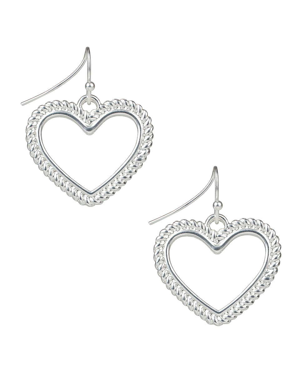 patricia nash Heart Drop Earrings Rope Ring
