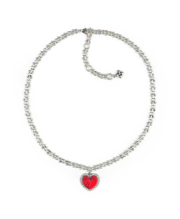 Patricia Nash Heart Pendant Necklace Lovely Stone