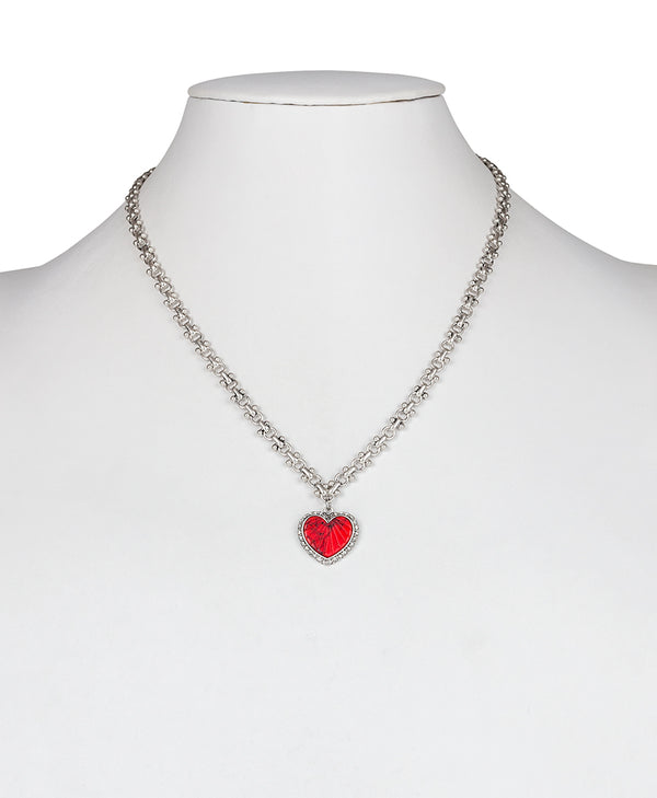 Patricia Nash Heart Pendant Necklace Lovely Stone
