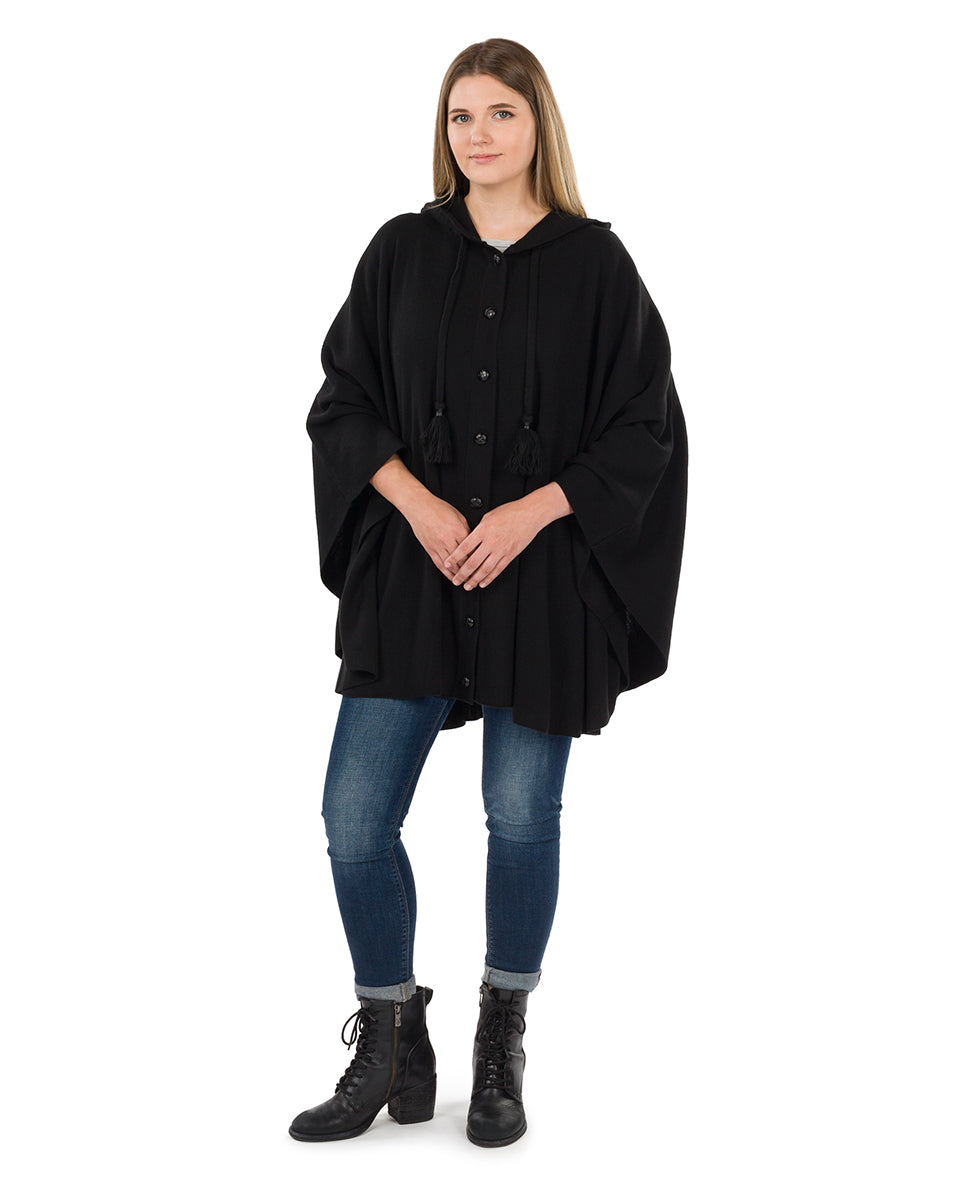 patricia nash Hooded Cape with Buttons Vintage
