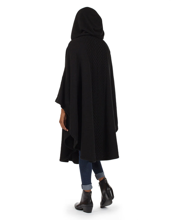 Patricia Nash Hooded Cape With Clasp Cable