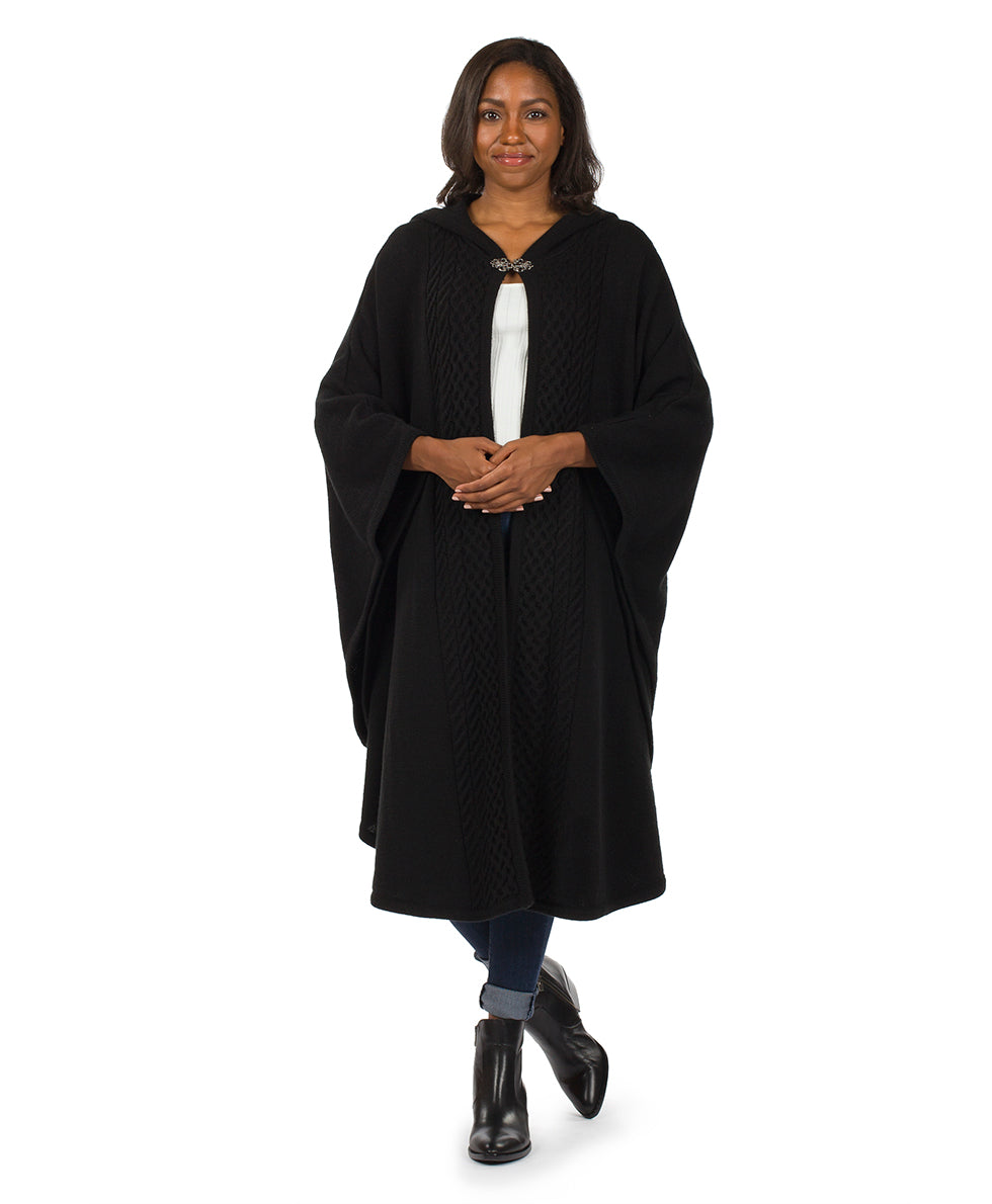 patricia nash Hooded Cape with Clasp Cable