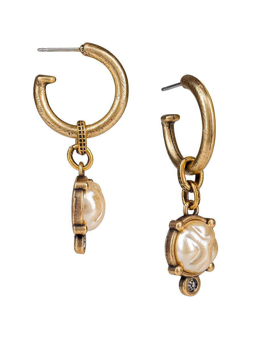 patricia nash Hoop Drop Earrings Eclectic Stone