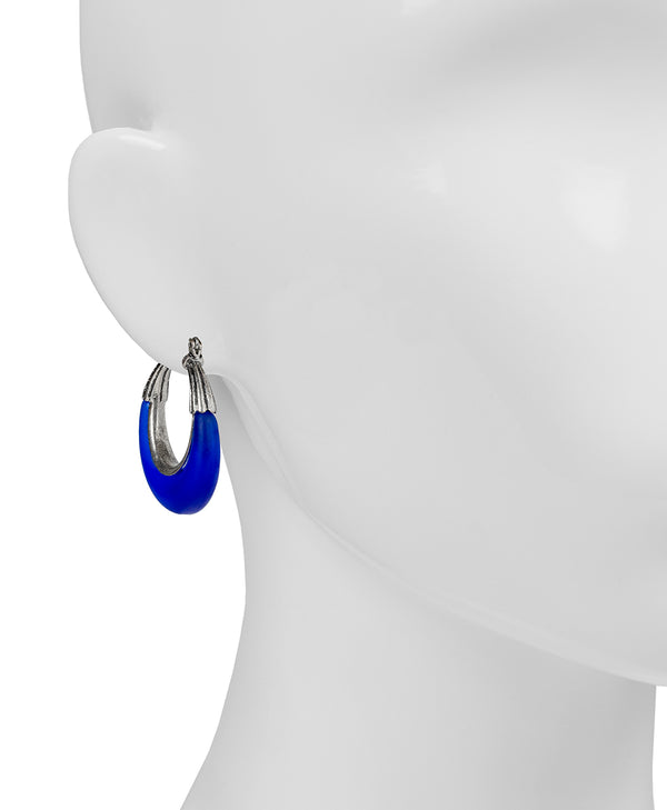 Patricia Nash Hoop Earrings Resin