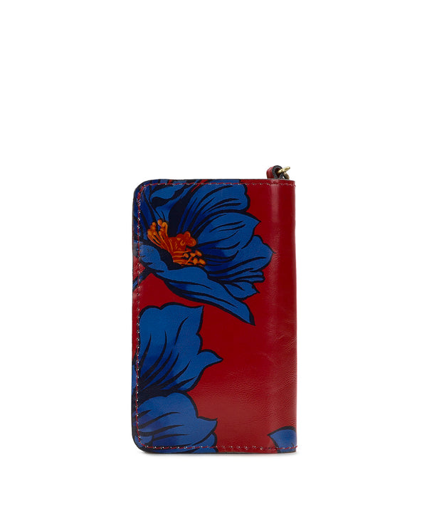 Patricia Nash Koumi Wristlet Grecian Rose Print