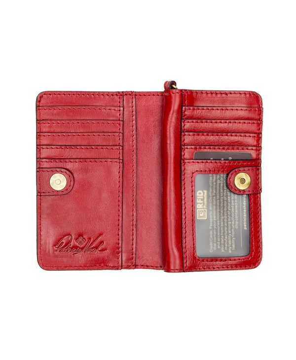 Patricia Nash Koumi Wristlet Grecian Rose Print