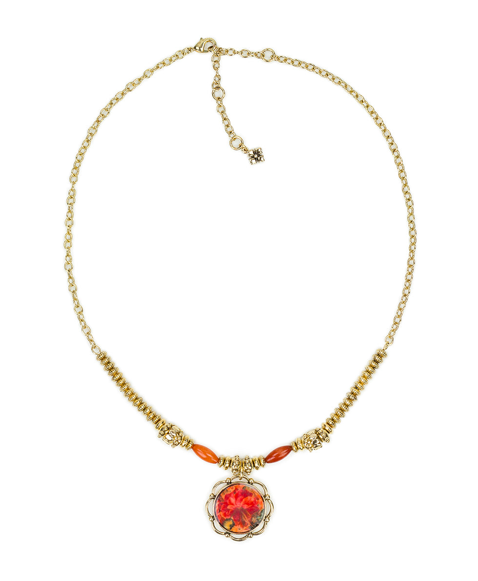 patricia nash Large Pendant Necklace Multi Print